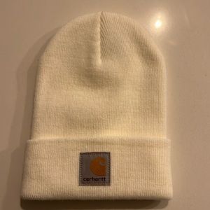 Infant carhartt beanie. Never worn. White/cream color